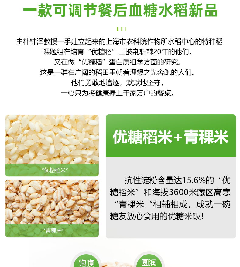 上海农科院联合研发 新成食品 优糖稻米饭（150g*4袋+200g*2碗）天猫优惠券折后￥14.9包邮