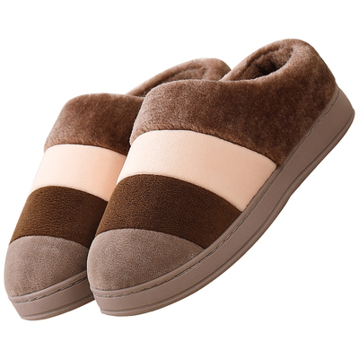 【米查】冬季保暖情侣全包跟棉拖鞋