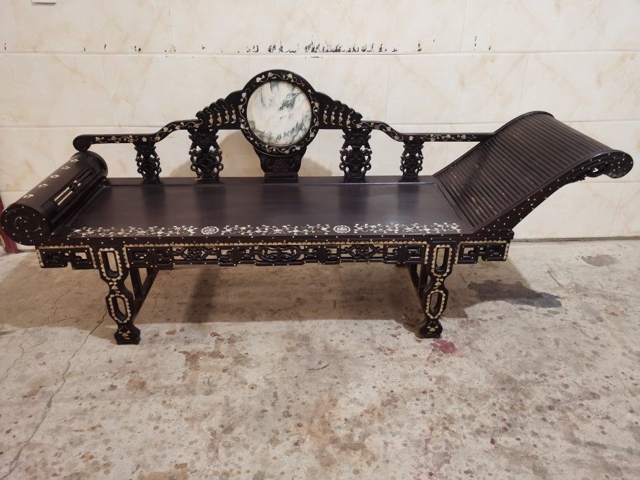 Red wood black sandalwood full inlaid with shells Guido's tatami 200 56 56 meters high 89 cm-Taobao