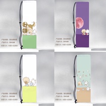 New illustration fashion printed sports badminton racket storage bag cute large capacity and durable