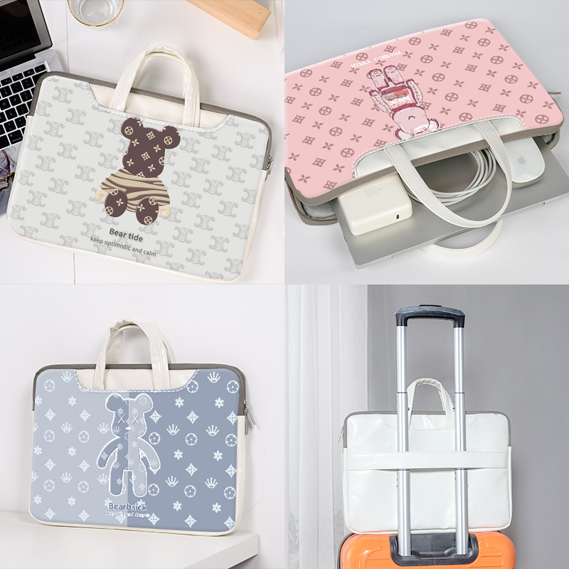 High face value Pen electric bag 14 inch female hand suitable for Xiaomi Pro15 6-inch protective sleeve Huawei 16 inch handbag Apple Macbookair13 liner bag design small crowdsourced