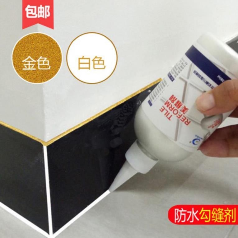 The waterproof window closed cracks network. Red paste filling of caulking agent of seam most egregious nest-feathering seam household plastic tile of toilet
