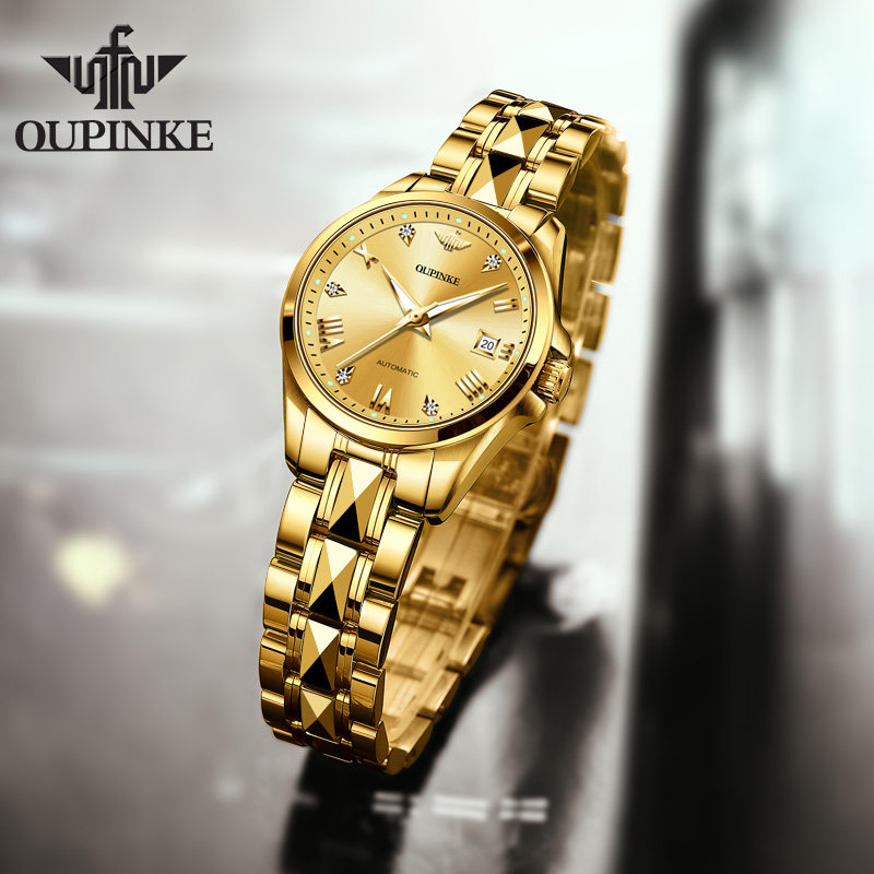 Brand new Watches Lady Mechanical Watch Nameplate Waterproof Light Extravagant 2022 Women's watch minimalist temperament Switzerland