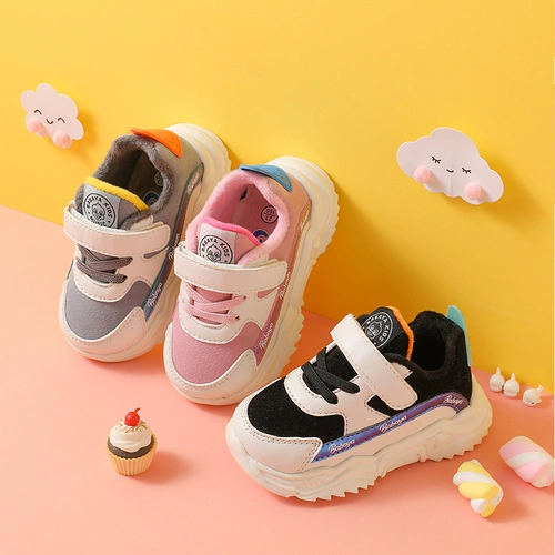 芭芭鸭 Детская весенняя флисовая зимняя спортивная обувь для мальчиков, коллекция 2021, тренд сезона