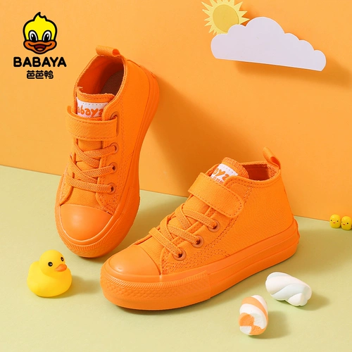 芭芭鸭 Детские тканевые кроссовки, туфли для мальчиков, повседневная обувь, коллекция 2021, в корейском стиле
