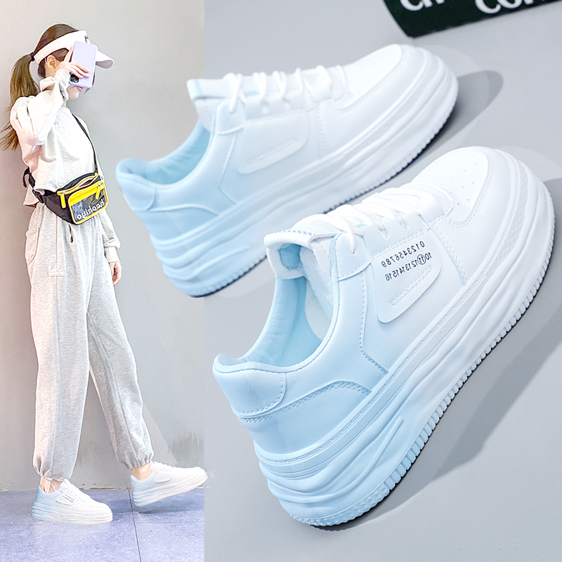 Small White Shoes Woman 2023 Autumn Winter New 100 Lap Shoes Thick Bottom Junior High School Students Casual Sports Women Shoes Winter-Taobao