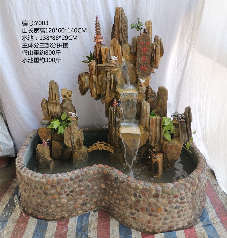 Large supply of natural landscape stacked stone courtyard rockery fish pond can be customized to make large and small rockeries national delivery