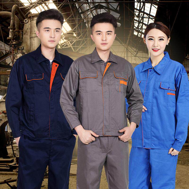 Construction work suit men's spring and autumn labor protection clothing maintenance work clothes long sleeve auto repair welding mine property site