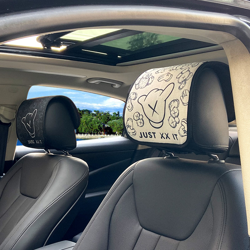 Automotive supplies Four Seasons Headpillow Case Non-Slide Dirty Cotton Car Accessories General Dirty Resistance Car Car Car Pillow Shelf