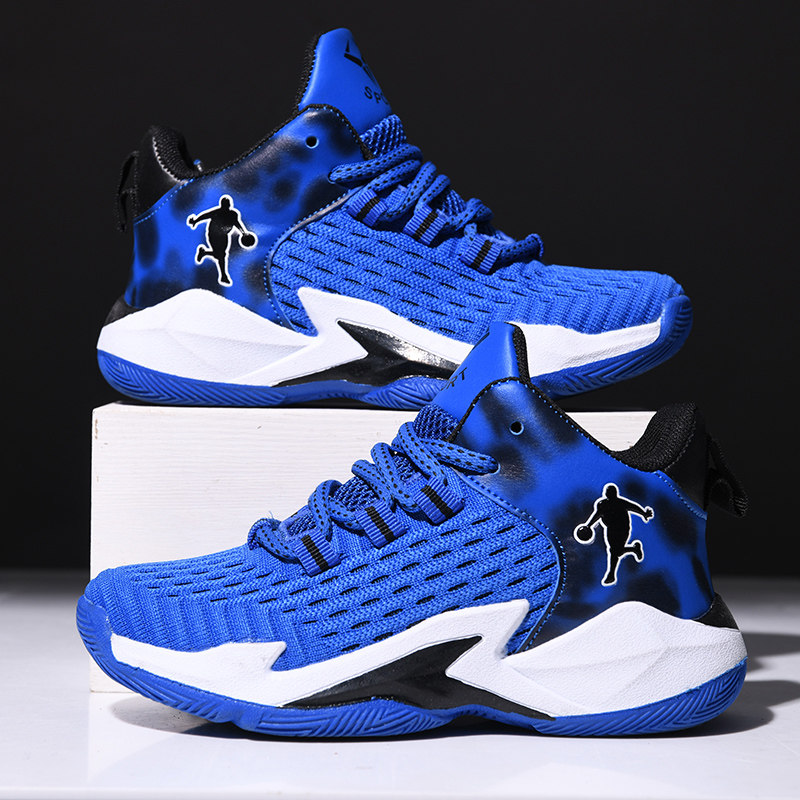 Pull back boys shoes spring and autumn new mesh breathable children's sports shoes summer tide big children's basketball shoes primary school students