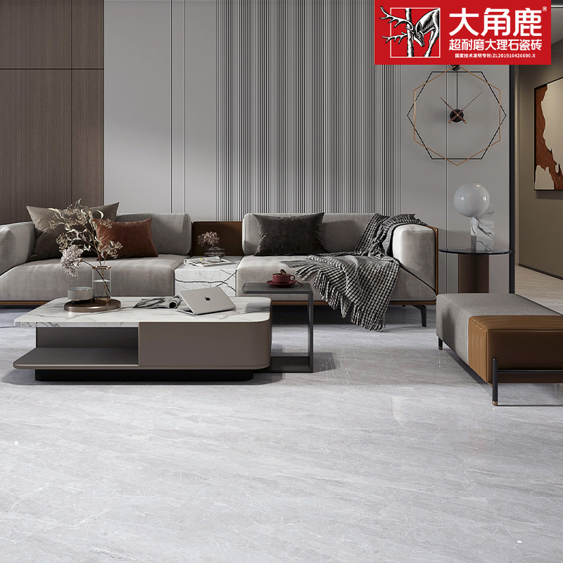 Large horn deer ultra wear - resistant marble tile 600x1200 Gust ash D3-T1232 living room wear resistant and slip