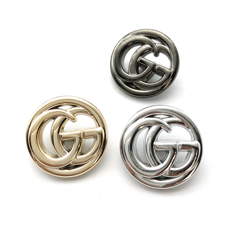 Retro Xiaoxiang Plastic Hollow Button Sweater Coat Cardigan Skirt Shirt Button Double G Hand Sewn Button