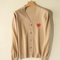 Хаки кардиган, V-образный вырез