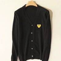 Черный кардиган, V-образный вырез