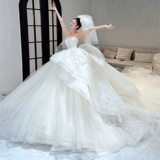 Летнее свадебное платье, сексуальный топ без лямок, французский стиль, премиум класс