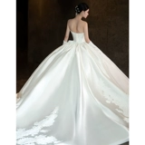 Свадебное платье, демисезонный ретро топ без лямок, коллекция 2023, премиум класс