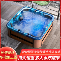 Villa outdoor large surf Whirlpool outdoor thermostatic SPA SPA bath multi-person Bath Bath