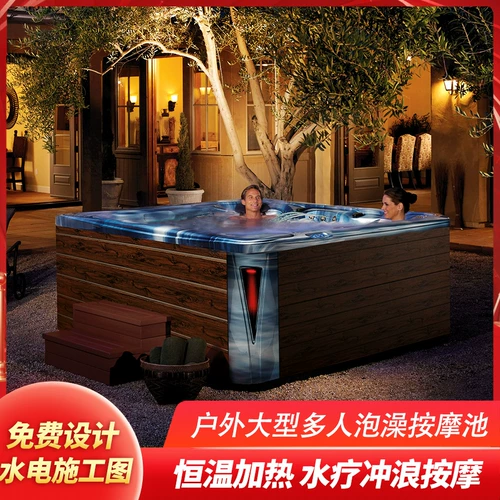Внутренняя и наружная постоянная температура отопление серфинга горячий весенний массаж пруд вилла двор спа -спа -пруд многопользовательский