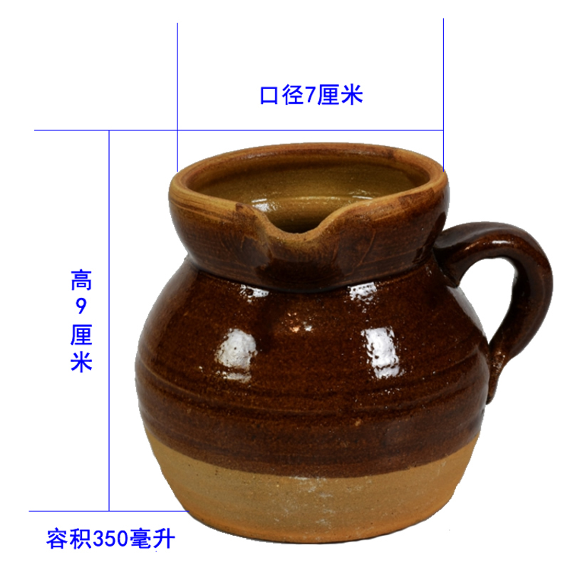 Yunnan soil clay coarse pottery baking receives tea teapot national craft fair all hand tableware tea cup