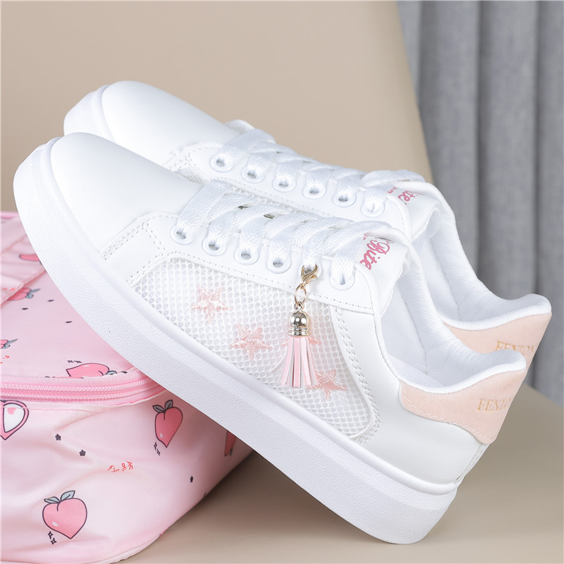 White CDaisy children's shoes 2021 summer new pattern girl Net shoes ventilation Mesh surface Hollow out Little white shoes student motion skate shoes