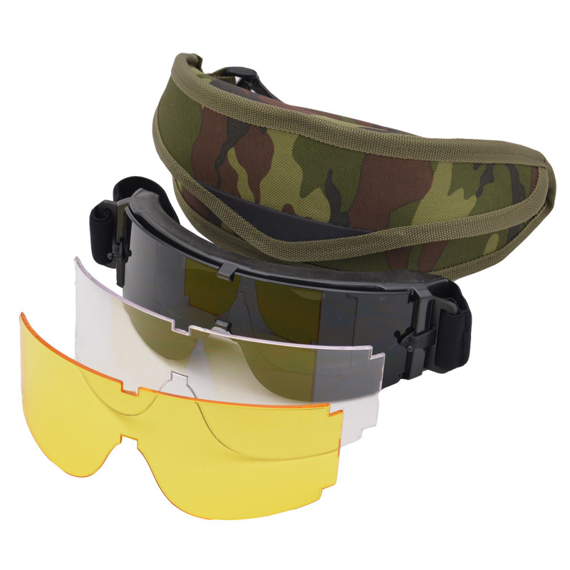 X800 military fans glasses tactical goggles anti-impact goggles protective goggles CS equipment camouflage color windproof sand