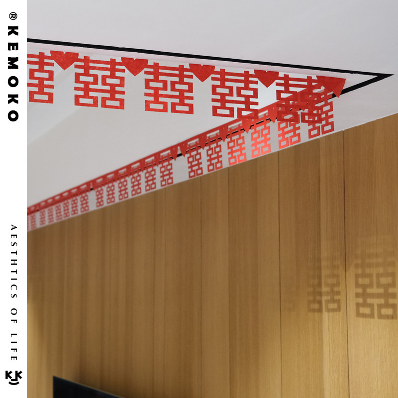 Wedding Booking Wedding Celebration WEDDING ROOM DECORATION CREATIVE LIVING ROOM BEDROOM ROOM ARRANGEMENT UNWOVEN CHINEA-LA-FLOWER SUIT