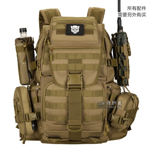 Тактический спортивный вместительный и большой рюкзак для путешествий подходит для пеших прогулок