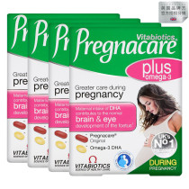 UK imported Vitabel pregnacare pregnant women Plus multivitamin folic acid fish oil calcium * 4 boxes