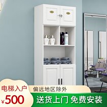 Hairdressing store locker display cabinet column cabinet with lock storage cabinet towel storage cabinet beauty salon products towel cabinet