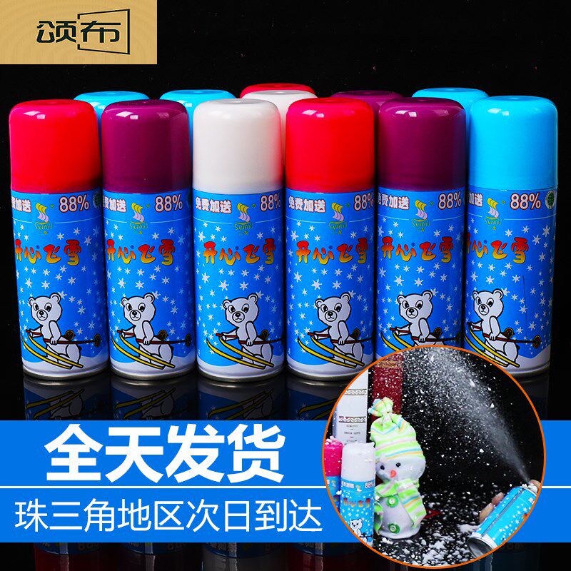 Snowflake spray Spray Snowflake Christmas Snow Spray Snow Jars Fake Snow Snowflake Spray Foam Wedding Birthday Spray Ribbon