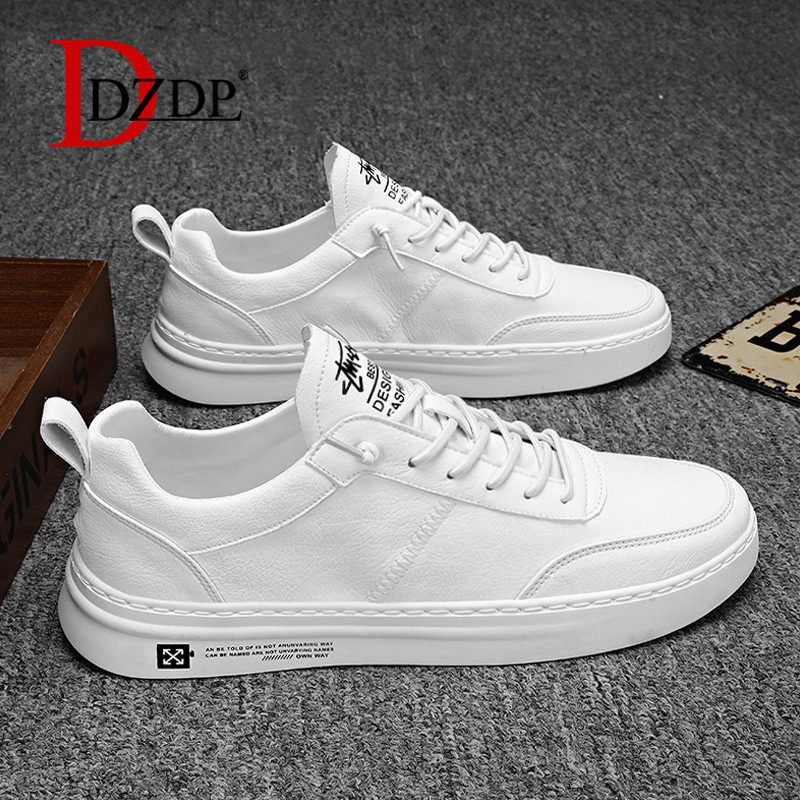 Men's shoes 2022 new autumn white shoes men's all-match trend shoes leather casual sneakers Korean version summer trendy shoes