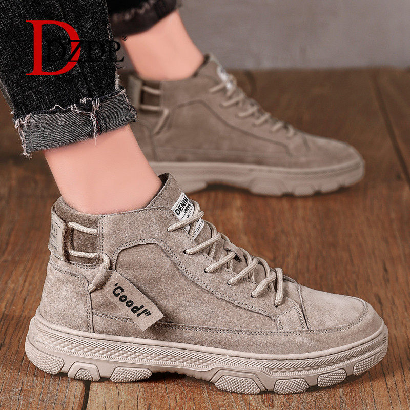 Men's shoes 2021 new autumn Martin Boots male genuine leather - resistant wear - resistant wear - resistant wear - wear shoes in British middle tube