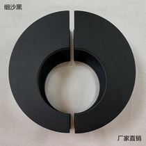 Semi-circular door handle solid Chinese antique copper round glass door handle hotel handle wooden door handle spot