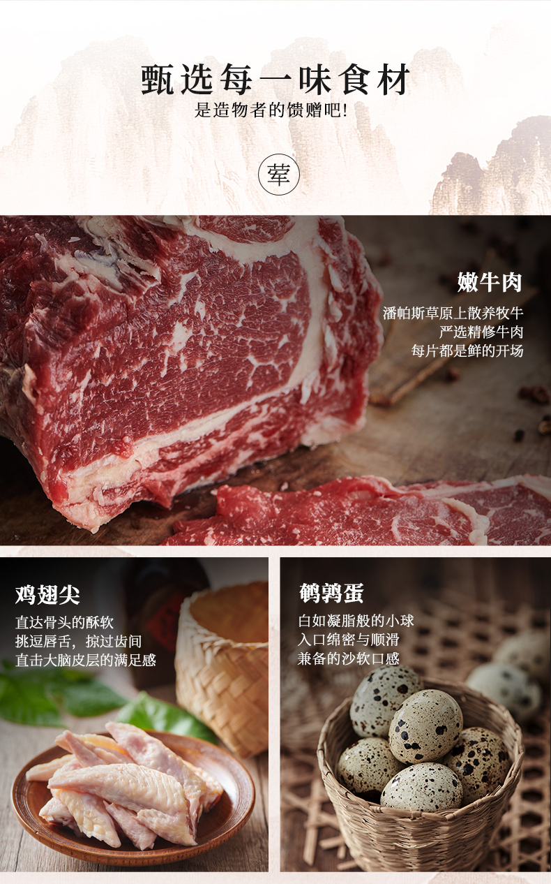 【肖战代言】开小灶麻辣牛肉鸳鸯火锅4盒