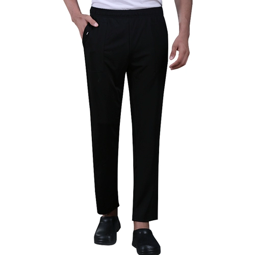 Черные рабочие эластичные штаны, увеличенная толщина