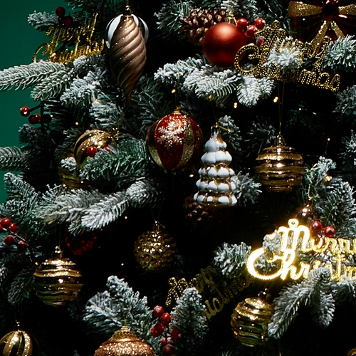 1,5 метра PE Рождественская елка Home Dopering Company Company Company Рождественская сцена 1,8 метра смоделировать снежную сцену Рождественская елка