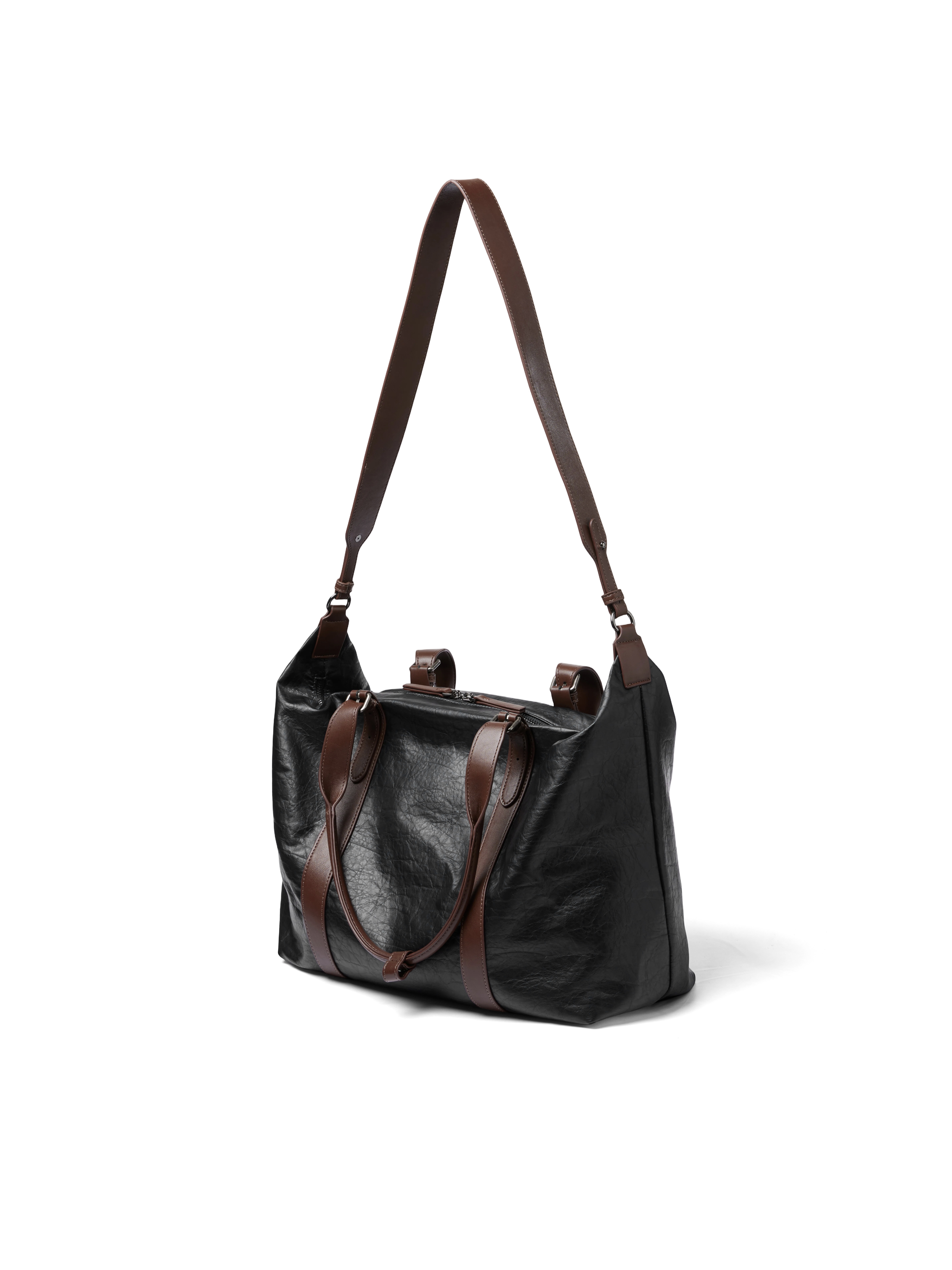 VOWPROGRESS Waxed Leather Shoulder Bag