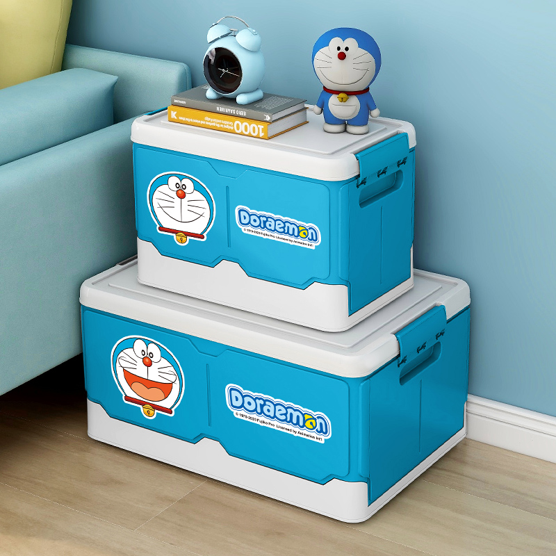 Foldable children's toy storage box clothes book snack storage box household plastic large storage box