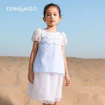 LynnMilo Lynn McRoe 2022 Summer Girls Half Skirt Suit Two Sets Super Fairy Princess Cute Boy Dress