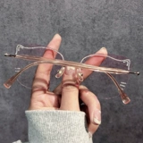 Женские ушные очки женская миопия может быть оснащена определенной степенью безрассудного обесцвечивания корейское издание Tide Big Face Net Red Light Mircor