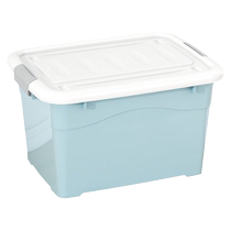 Thickened storage box for household large clothing storage box extra large clothing toy plastic box with pulleys