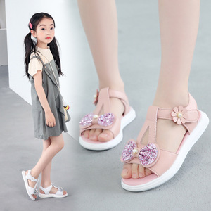 女童夏季凉鞋2020新款时尚中大童公主鞋子儿童软底韩版小女孩童鞋
