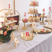 Eurostyle Dessert Table Hem shelf Dessert Shelf Cold Meals Tea Hysteria Cake Swing Table Cake Rack Lower Afternoon Tea Snack Shelf