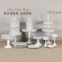 Dessert table swing piece Show Rack Suit Wedding Props Creative Cake Rack Refreshments Sweet-taster Cold Dining Tea Break