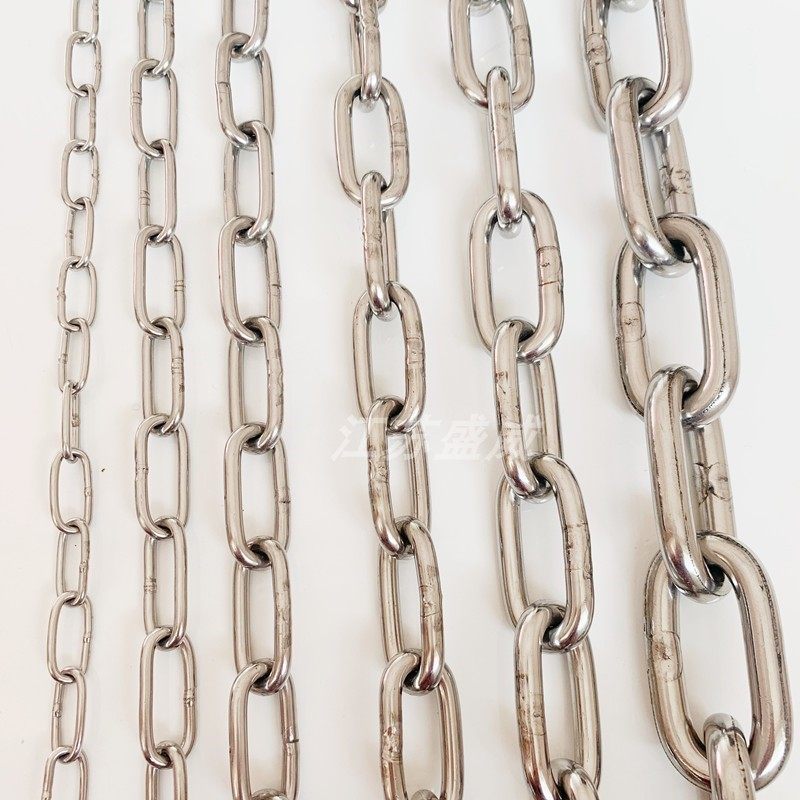 Cool coat rope tensioning 304 stainless steel clothesline outdoor anti-slip chain strips Sunning Rope Windproof Cool Clothes Rope iron chains