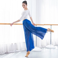 Середина -Белый верх (2966)+сокровища синие широкие брюки (2953)