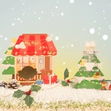[Рождественский коттедж] Тогда рождественский сериал Golden Bear Cage Landscape Toy Toy Hammer Toy Toy Products