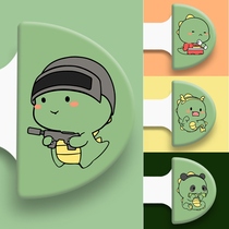 Green-coo-mummy toilet lid lift lid lift lid hand-handle anti-dirty and cute handle toilet toilet toilet lid