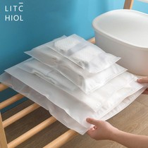 Travel storage bag clothes clothing dustproof sealed bag luggage frosted transparent waterproof convenient bag