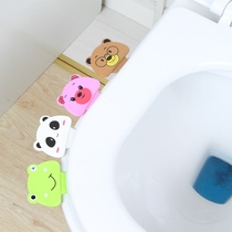 Toilet toilet lid with lid portable toilet handle opener Cartoon Mucus Hook Clamshell Toilet Open Lid